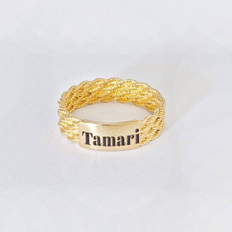 טבעת רשת מוזהבת – תמונה 3